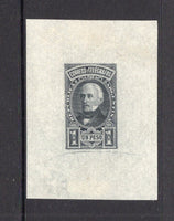 ARGENTINA - 1890 - PROOF: 1p 'South American Banknote Co.' issue, a superb IMPERF DIE PROOF on large piece of thin off-white paper watermarked with a small 'Maltese Cross'. Prepared by the South American Bank Note Company. Rare. (As SG 139)  (ARG/41227)