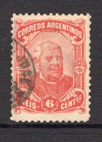 ARGENTINA - 1888 - KIDD ISSUE: 6c dull red 'Kidd' issue perf 11½. A superb cds used copy. (SG 114)  (ARG/722)