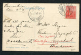 ARGENTINA - 1915 - DESTINATION: Sepia photographic PPC 'Buenos Aires El Puerto' franked on message side with 1912 5c rose 'Ploughman' issue (SG 400) tied by BUENOS AIRES cds. Addressed to the 'Western Telegraph Co.' FUNCHAL, MADEIRA with FUNCHAL arrival cds. Subsequently readdressed to BRAZIL.  (ARG/7888)