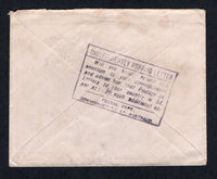 AUSTRALIA  -  1923  -  INSTRUCTIONAL MARK: Underpaid cover franked 1918 2d bright rose scarlet 'GV Head' issue (SG 63) tied by indistinct VICTORIA cancel with superb strike of large boxed 'INSUFFICIENTLY PREPAID LETTER, Will you kindly return this envelope to your correspondent and advise him that postage on letters to your country is 3d per oz: 2d each additional oz., Postal Dept Commonwealth of Australia' marking on reverse.  Addressed to CLEVELAND, USA and taxed on arrival with pair of 1917 2c carmine P