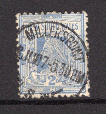 AUSTRALIAN STATES - NEW SOUTH WALES - 1907 - CANCELLATION: 2½d milky blue QV issue used with good strike of MILLERS POINT cds dated 8 JUN 1907. (SG 336)  (AUS/24397)
