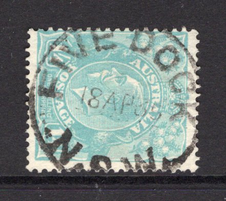 AUSTRALIA - 1931 - CANCELLATION: 1/4 turquoise 'GV Head' issue used with fine strike of FIVE DOCK N.S.W. cds dated 18 AP 1935. (SG 131)  (AUS/40071)