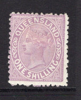 AUSTRALIAN STATES - QUEENSLAND - 1882 - QV ISSUES: 1/- pale mauve QV issue, a fine mint copy. (SG 174)  (AUS/9182)