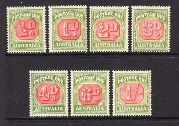 AUSTRALIA - 1938 - POSTAGE DUES: 'Postage Due' issue set of seven fine mint. (SG D112/D118)  (AUS/987)