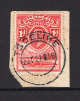 BASUTOLAND - 1936 - CANCELLATION: 1d scarlet GV issue tied on small piece with superb strike of TSOELIKE cds dated 28 FEB 1936. (SG 2)  (BAS/1691)