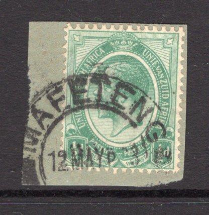 BASUTOLAND - 1923 - FORERUNNERS: South African ½d green 'GV Head' issue used on small piece with fine strike of MAFETENG cds dated 12 MAY 1923. (SG 3)  (BAS/1708)