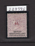 BECHUANALAND - 1888 - PROVISIONAL ISSUE: 4d on 4d lilac & black QV issue with '4d' handstamp in red. A fine mint copy with O.G. A rare stamp. 2019 RPSL Certificate accompanies. (SG 25)  (BEC/28973)