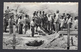 BOLIVIA - 1933 - CHACO WAR: Real photographic black & white PPC of Soldiers & Bugler by graves for a Funeral inscribed 'GUERRA DEL CHACO Silencio' on picture side and 'Editor y Fotografo LUIS BAZOBERRI G. Casilla 11 Cochabamba (Bolivia) Prohibida la reproduccion' on message side. An unused example with some light staining at top which shows on the message side.  (BOL/38946)
