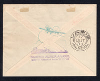 BRAZIL 1933 PRIVATE AIRMAIL COMPANIES - VARIG - FIRST FLIGHT