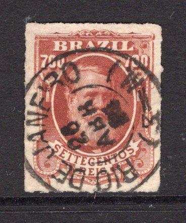 BRAZIL - 1878 - DOM PEDROS: 700rs brown red 'Dom Pedro' issue a superb cds used copy. (SG 65)  (BRA/37210)