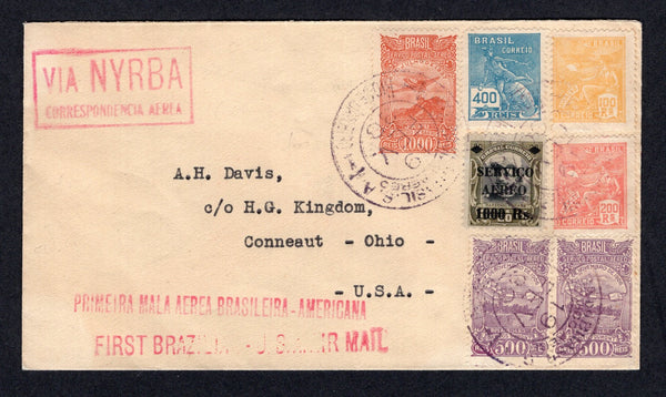 Brazil First Flight BRAZIL stamps, covers and philately – Latin American Philatelics