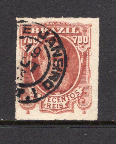 BRAZIL - 1878 - DOM PEDROS: 700rs brown red 'Dom Pedro' issue a superb cds used copy. (SG 65)  (BRA/40369)