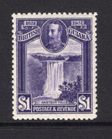 BRITISH GUIANA - 1931 - GV ISSUE: $1 violet GV 'Centenary of County Union' issue, a fine mint copy. (SG 287)  (BRG/34858)