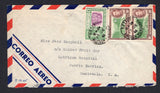 BRITISH HONDURAS - 1945 - DESTINATION: Airmail cover franked with 1938 1c bright magenta & green and pair 10c green & reddish brown GVI issue (SG 150 & 155) tied by BELIZE cds's. Addressed to GUATEMALA with transit and arrival marks on reverse.  (BRH/18106)