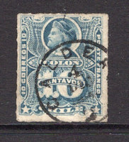 CHILE - 1877 - CANCELLATION: 10c blue 'Roulette' issue used with fine strike of CALDERA thimble cds. (SG 52)  (CHI/31748)