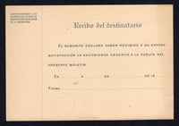 CHILE 1909 POSTAL STATIONERY