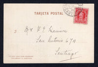 CHILE 1902 ISLA JUAN FERNANDEZ & POSTCARD