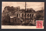 CHILE - 1906 - EARTHQUAKE & POSTCARD: Sepia PPC 'No.24 Valparaiso despues del terremoto - El Teatro de la Victoria' showing the destroyed Theatre franked on picture side on picture side with 1905 2c carmine (SG 105) tied by light strike of VALPARAISO cds dated 28 VIII 1906. Unaddressed and otherwise fine unused.  (CHI/41543)
