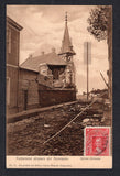 CHILE - 1906 - EARTHQUAKE & POSTCARD: Sepia PPC 'No.25 Valparaiso despues del terremoto - Iglesia Alemana' showing the destroyed Church franked on picture side on picture side with 1905 2c carmine (SG 105) tied by light strike of VALPARAISO cds dated 28 VIII 1906. Unaddressed and otherwise fine unused.  (CHI/41544)