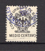 COLOMBIAN PRIVATE EXPRESS COMPANIES - 1889 - CORREO URBANO DE BOGOTA: ½c black on thin white paper 'Correo Urbano de Bogota' local issue, perf 12, a fine used copy with part BOGOTA cds dated 1892.  (COL/21693)