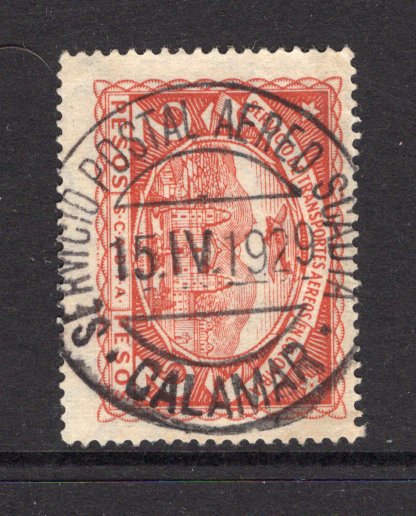 COLOMBIAN AIRMAILS - SCADTA - 1923 - CANCELLATION: 2p orange brown SCADTA issue superb used with full SERVICIO POSTAL AEREO SCADTA CALAMAR cds dated 15.IV.1929. (SG 47)  (COL/2919)