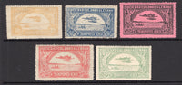 COLOMBIAN AIRMAILS - SCADTA - 1920 - SCADTA - VALIENTE ISSUE: 'Valiente' issue the set of five very fine mint. (SG 1/2 & 12/14)  (COL/2926)