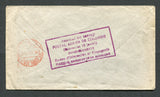 COLOMBIAN AIRMAILS - SCADTA - 1925 - CONSULAR AGENTS CACHETS: Cover franked 1925 pair 4c violet plus 1923 30c blue SCADTA issue (SG 406 & 41) tied by BOGOTA SCADTA cds's in red. Addressed to FRANCE with fine strike of boxed 'Profitez du Service Postal Aerien de Colombie (Economise 10 Jours!) Renseignements, Bureau d'Information et Propagande PARIS - 9 Boulevar de la Madeleine' French consular agents cachet in purple on reverse with BARRANQUILLA transit cds in red alongside