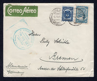 COLOMBIAN AIRMAILS - SCADTA 1927 CONSULAR AGENTS CACHETS