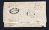 COLOMBIA 1855 FORWARDING AGENT & BRITISH POST OFFICE