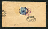 COLOMBIA 1919 CANCELLATION, REGISTRATION & ROUTING