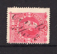 COLOMBIAN STATES - BOLIVAR - 1891 - BOLIVAR - CANCELLATION: 10c red used with CERETE ABR 2 manuscript cancel. A rare cancel. (SG 58)  (COL/35647)