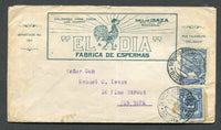 COLOMBIAN AIRMAILS - SCADTA 1924 CONSULAR AGENTS CACHETS