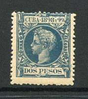 CUBA - 1898 - CURLY HEADS: 2p indigo 'Curly Head' issue a fine mint copy. (SG 202)  (CUB/3092)