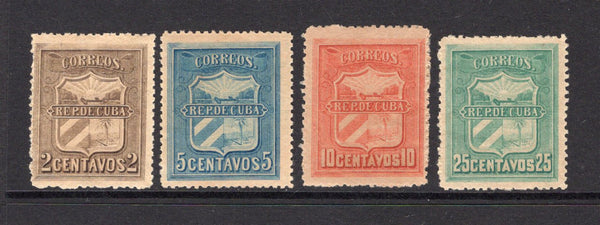 CUBA - 1898 - INSURRECTION ISSUE: 2c brown, 5c blue, 10c orange & 25c green 'Revolutionary Government' INSURRECTION issue, the set of four fine unused. Very scarce. (Jones-Roy #193/196)  (CUB/36695)