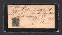 CUBA - 1888 - CANCELLATION: Mourning cover from HAVANA franked with single 1888 10c blue 'Alfonso XII' issue (SG 126) tied by manuscript 'AGOST 88' cancel and light HAVANA cds on reverse. Addressed to USA with various transit and arrival marks on reverse. Some peripheral faults but an unusual cover.  (CUB/8623)