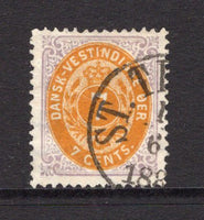 DANISH WEST INDIES - 1873 - NUMERAL ISSUE: 7c yellow ochre and slate lilac 'Numeral' issue, a fine cds used copy. (SG 20)  (DEN/25825)