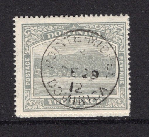 DOMINICA - 1908 - CANCELLATION: 2d grey superb used with complete central strike of POINTE-MICHEL cds dated DEC 29 1912. (SG 49)  (DMN/34884)