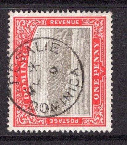 DOMINICA - 1903 - CANCELLATION: 1d grey & red used with superb complete strike of ROSALIE cds. (SG 28)  (DMN/35880)