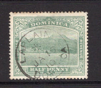 DOMINICA - 1908 - CANCELLATION: ½d green fine used with complete central strike of LAPLAINE cds dated JAN 15 1910. (SG 47)  (DMN/40498)