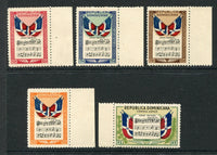 DOMINICAN REPUBLIC - 1946 - COMMEMORATIVES: 'National Anthem' MUSIC issue the set of five fine unmounted mint. (SG 540/544)  (DOM/23290)