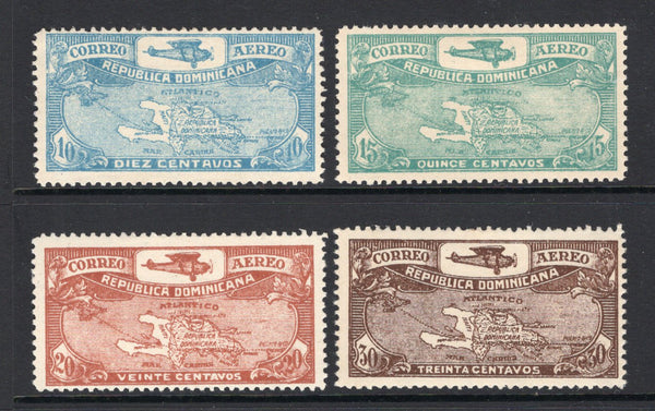 DOMINICAN REPUBLIC - 1930 - AIRMAILS: 'Airmail' issue the set of four fine mint. (SG 280/283)  (DOM/3357)