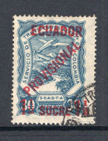 ECUADOR - 1928 - SCADTA: 1½s on 30c dull blue SCADTA 'PROVISIONAL' overprint issue, a fine used copy with small part cds. (SG 4)  (ECU/17597)