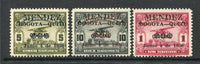 ECUADOR - 1930 - AIRMAILS: 'Mendez Bogota - Quito Junio 4 de 1930' AIRMAIL overprint issue the set of three fine mint. (SG 470/472)  (ECU/4162)