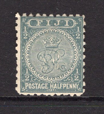 FIJI - 1891 - QV ISSUE: ½d slate grey QV issue perf 10, a fine mint copy. With 1994 BPA Certificate. (SG 76)  (FIJ/12232)