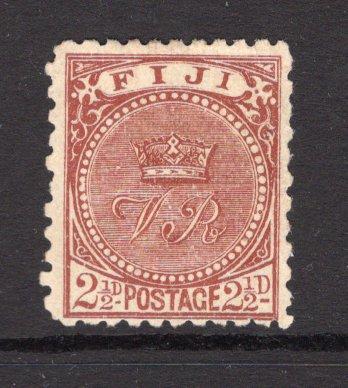 FIJI - 1893 - QV ISSUE: 2½d brown QV issue perf 11 x 10, a fine mint copy. With 1992 BPA Certificate. (SG 84a)  (FIJ/12237)