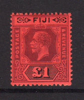 FIJI - 1912 - GV ISSUE: £1 purple & black on red GV issue 'Die 2', a superb mint copy. (SG 137a)  (FIJ/12242)