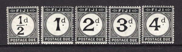 FIJI - 1918 - POSTAGE DUES: 'Postage Due' issue the set of five fine mint. (SG D6/D10)  (FIJ/12246)
