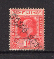 FIJI - 1906 - CANCELLATION: 1d red EVII issue a fine used copy with almost complete strike of straight line 'SOMO SOMO ' cancel in black. (SG 119)  (FIJ/12258)