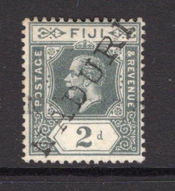 FIJI - 1912 - CANCELLATION: 2d greyish slate GV issue, a fine used copy with complete strike of straight line 'NADURI' cancel in black. (SG 128)  (FIJ/28884)