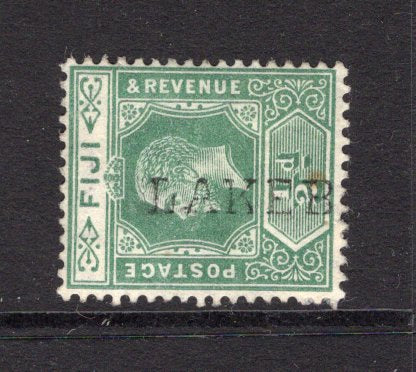 FIJI - 1912 - CANCELLATION: ½d green GV issue a fine used copy with good large part strike of straight line 'LAKEBA' cancel in black. Very scarce. (SG 126)  (FIJ/38510)